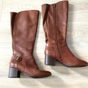Anne Klein Honesty Cognac Boot Sz 7.5
